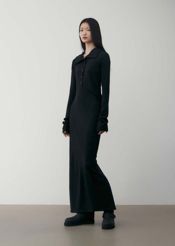 LOW CLASSIC Maxi Hoodie Dress - Black | Garmentory