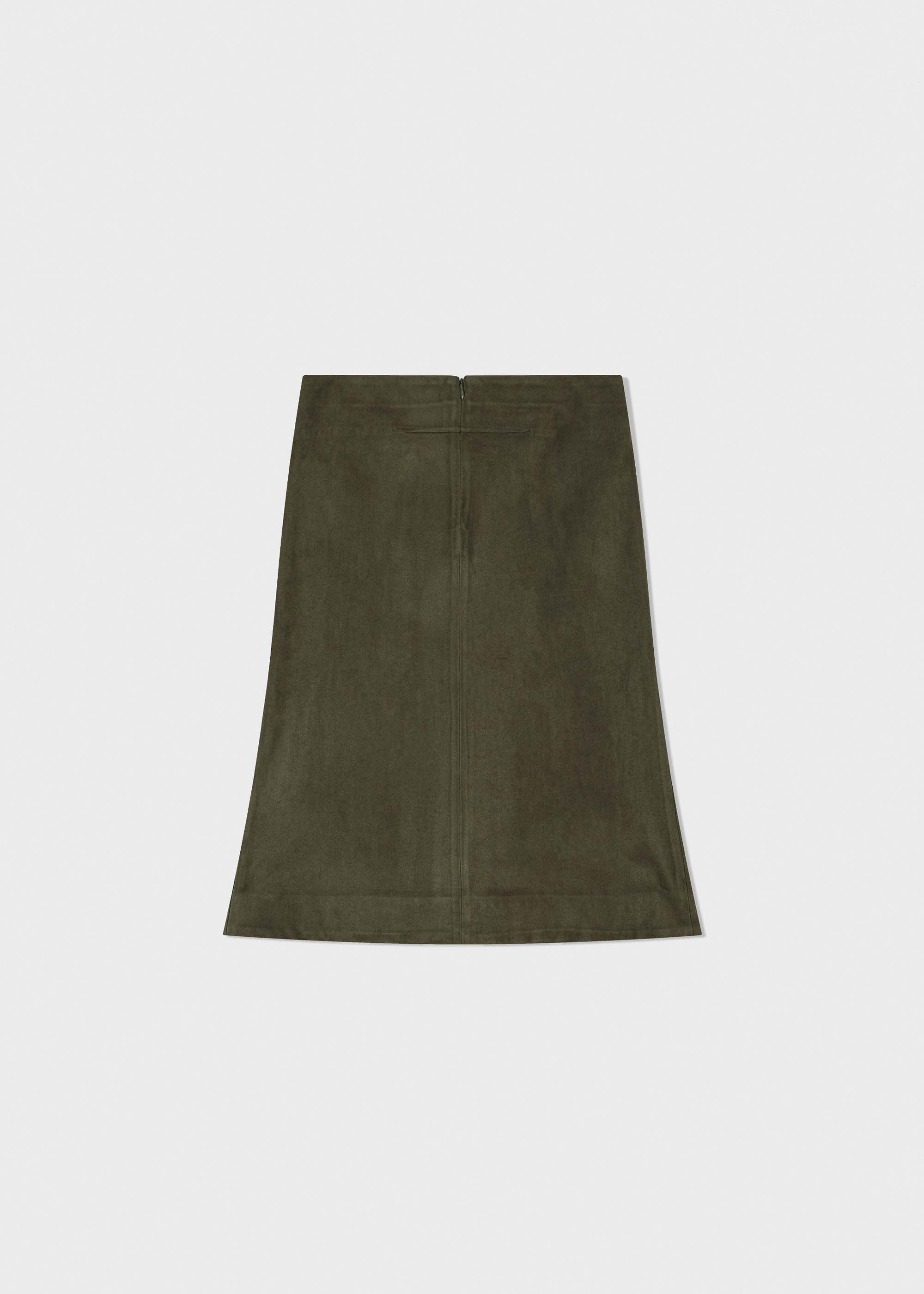 [LOW CLASSIC] / ☆ 24FW SUEDE MERMAID SKIRT / BROWN LOW CLASSIC Suede Mermaid Midi Skirt - Brown | Garmentory