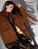 Cynthia Rowley Westward Fringe Suede Jacket - Chestnut Brown - Thumbnail 4
