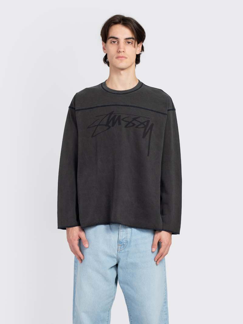 トップス STUSSY FOOTBALL CREW PIGMENT DYED COTTON Football Crew Pigment Dyed | Garmentory