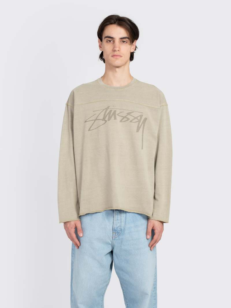 トップス STUSSY FOOTBALL CREW PIGMENT DYED COTTON Football Crew Pigment Dyed | Garmentory