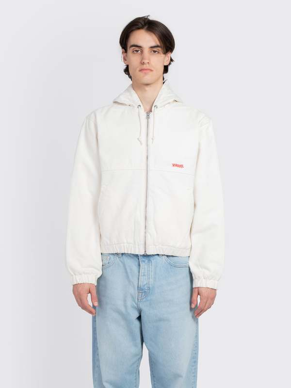 ジャケット・アウター STUSSY WORK JACKET INSULATED WHITE stussy-work-jacket-insulated-