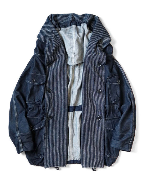 Kapital 10oz Denim Ring Coat - Indigo | Garmentory