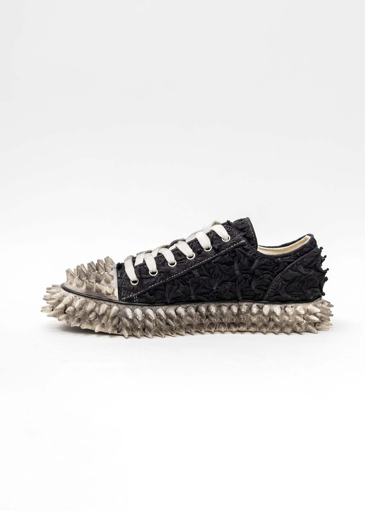 靴 doublet PORCUPINE LACE UP SNEAKER 27H doublet Black Porcupine Lace Up Sneakers Doublet