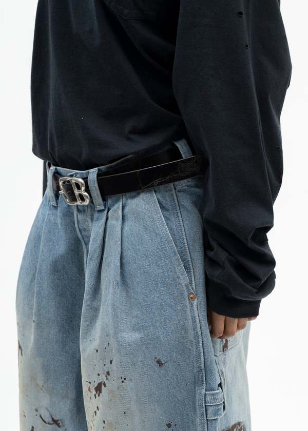 Doublet Db Buckle Belt - Dark Brown | Garmentory