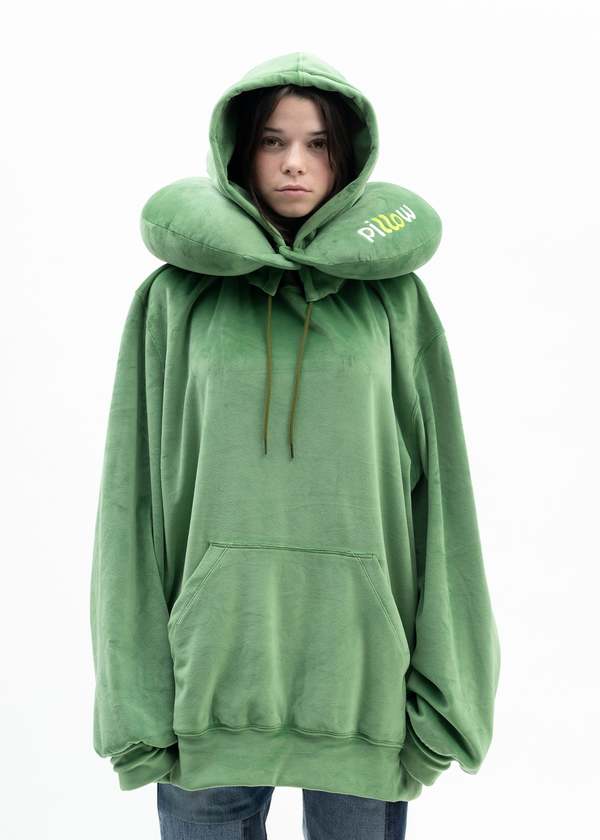 d*3様 doublet neck pillow フーディ Doublet Neck Pillow Hoodie - Green | Garmentory