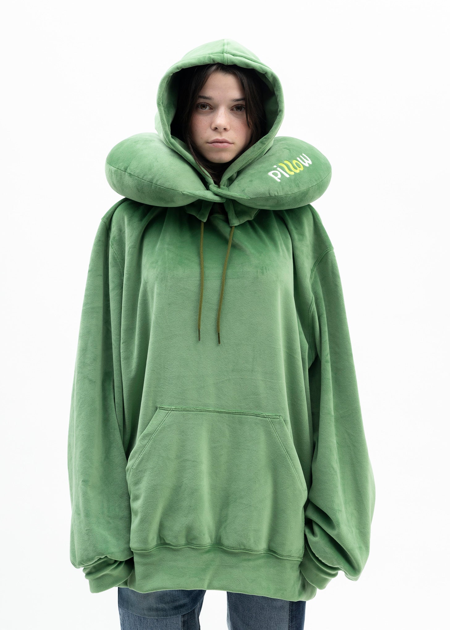 GREEN-NECK-PILLOW-HOODIE-