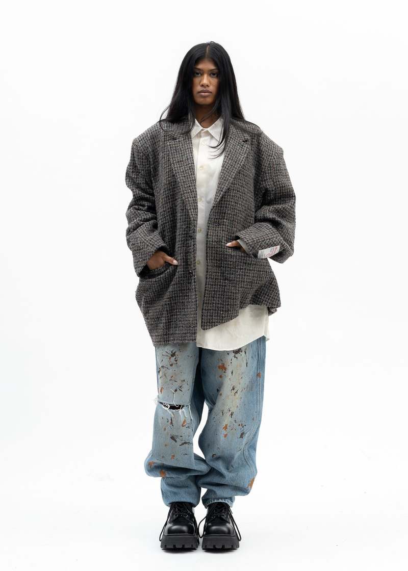 Doublet INDIGO DENIM PAINTER PANTS - Blue | Garmentory
