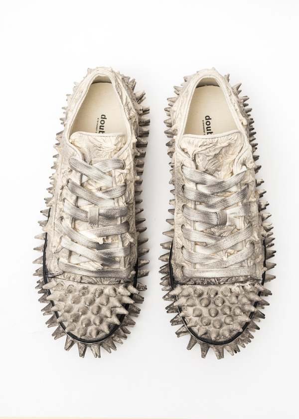 doublet PORCUPINE LACE UP SNEAKER 26㎝箱付き Doublet IVORY PORCUPINE LACE UP SNEAKER - IVORY | Garmentory