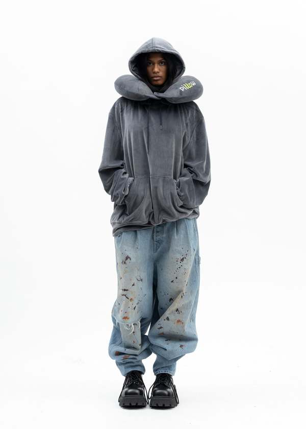 d*3様 doublet neck pillow フーディ Doublet Neck Pillow Hoodie - Navy | Garmentory