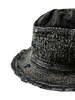 Kapital 11.5oz Denim The Old Man and The Sea Hat - Crash Remake Black/Black - Thumbnail 8