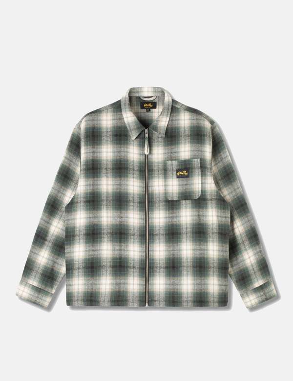 Ryan Zip Front Plaid Flannel Shirt 美品 Ryan Zip Front Plaid Flannel Shirt | Saturdays NYC Japan