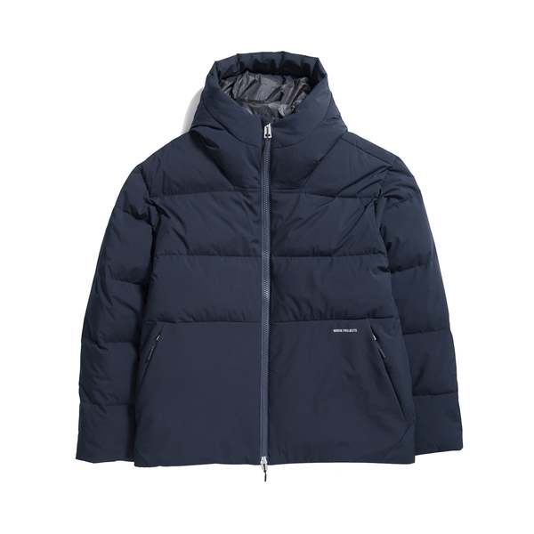Norse Projects Asger Down Jacket Dark Navy Garmentory