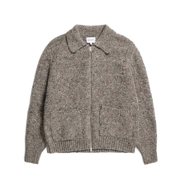 Norse Projects Erik Donegal Diamond Jacket in Grey Melange main image 0