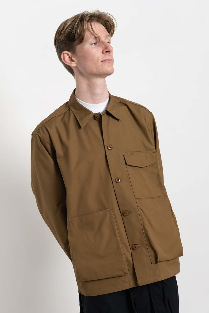 Sassafras Digs Crew Shirt Jacket - Poplin Dark Khaki