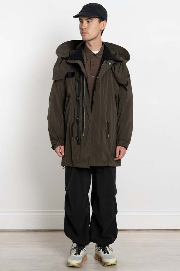 Meanswhile Folding Field Parka - Olive | Garmentory