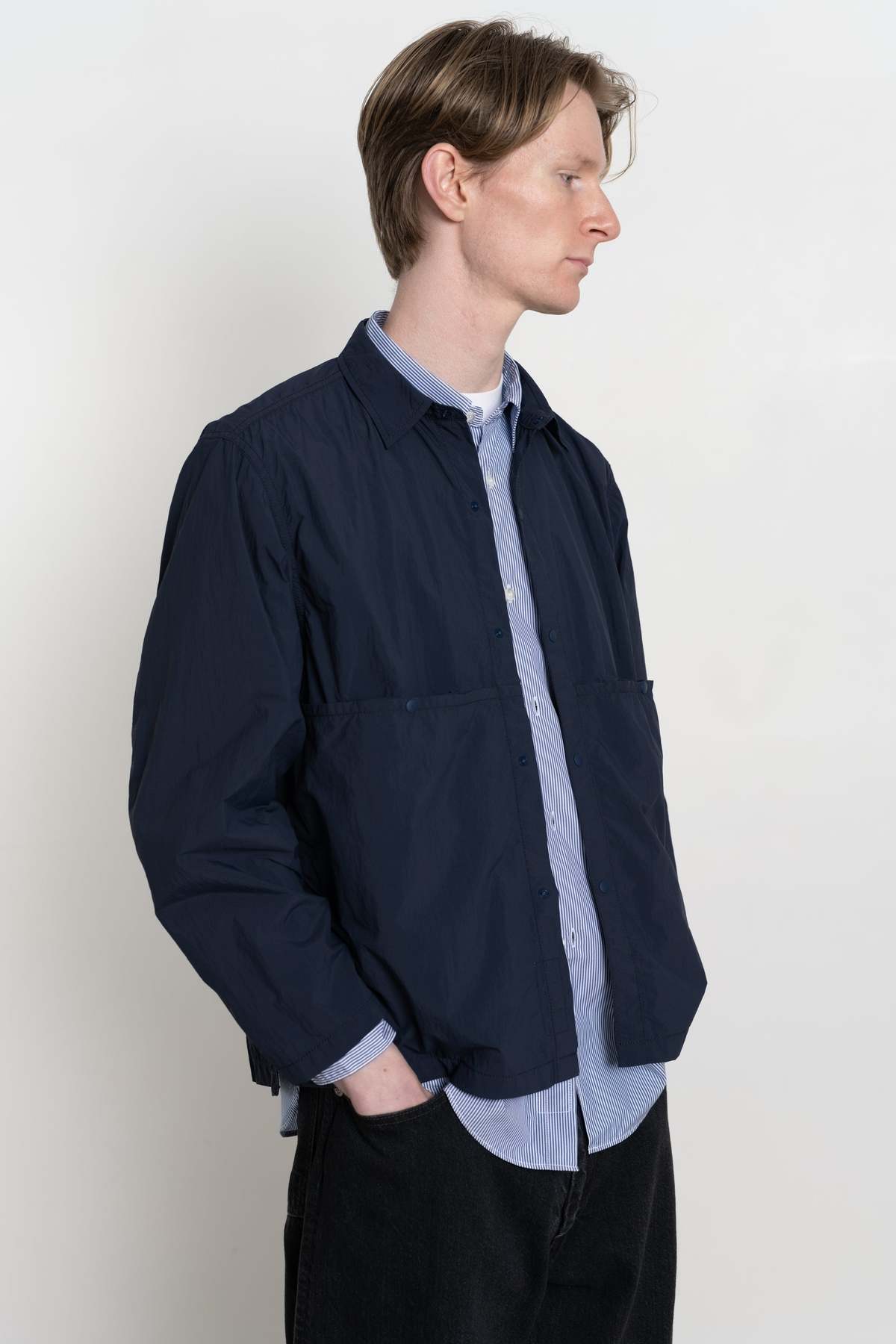 ジャケット・アウター ENDS and MEANS LIGHT SHIRTS JACKET L ENDS and MEANS Light Shirts Jacket - Navy | Garmentory