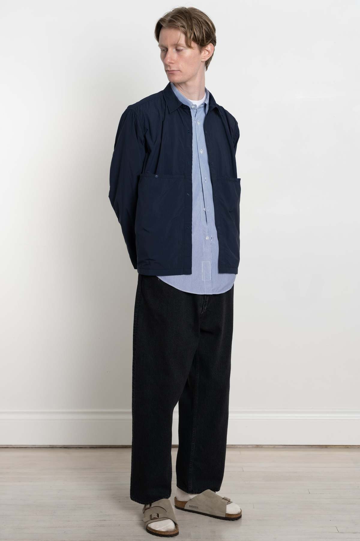 ENDS and MEANS Light Shirts Jacket - Navy | Garmentory