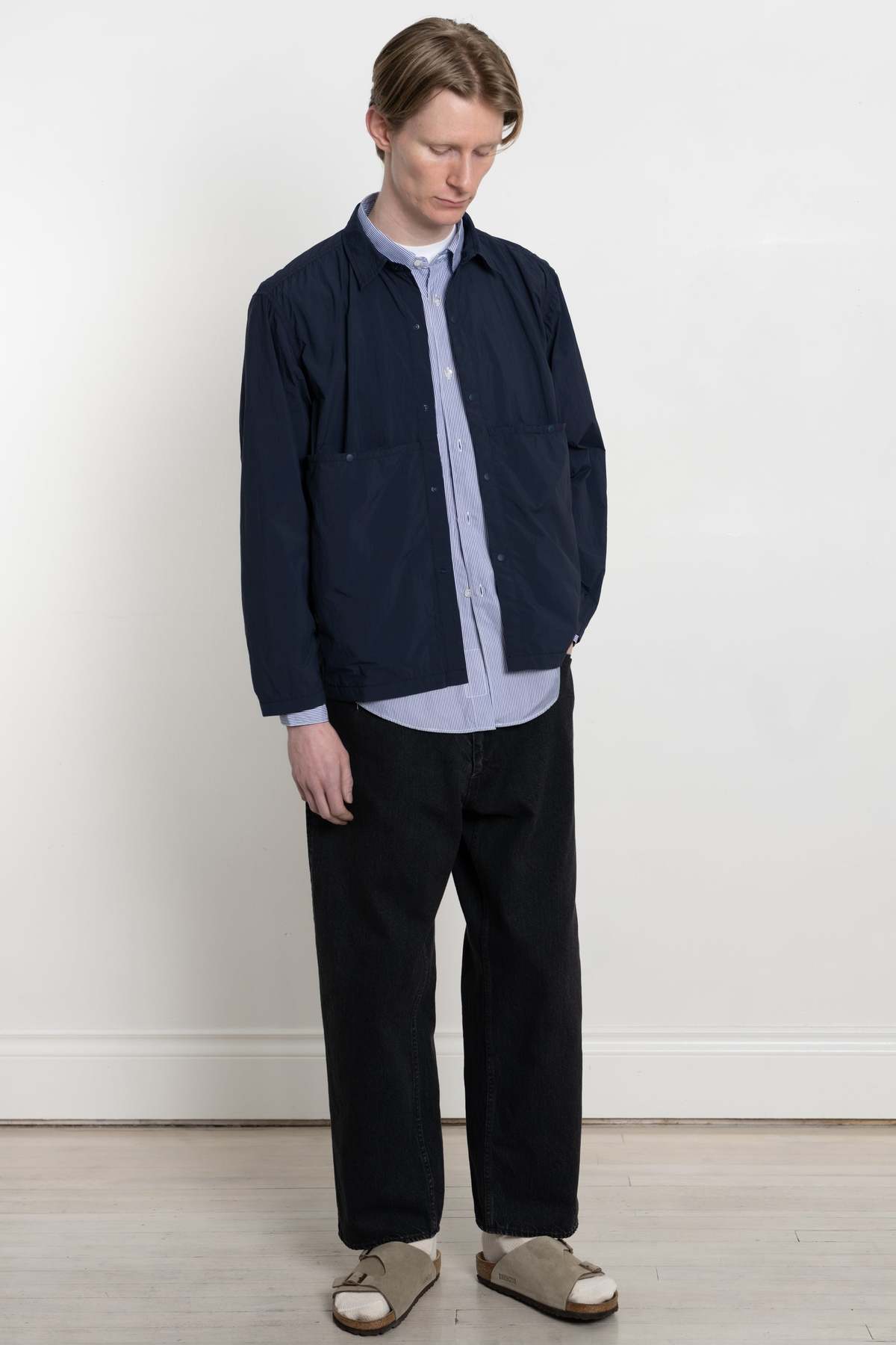 ENDS and MEANS Light Shirts Jacket - Navy | Garmentory