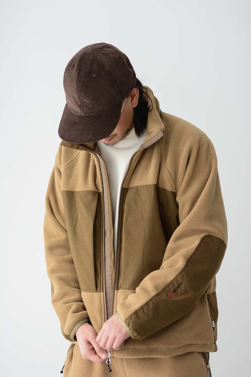 ENDS and MEANS Tactical Fleece Zip Jacket - Brown/Beige