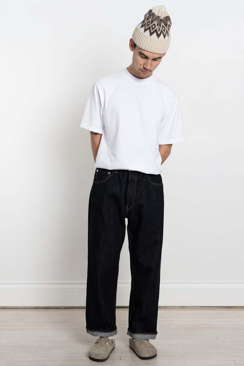 HATSKI Wide Tapered Selvedge Denim - One Wash | Garmentory