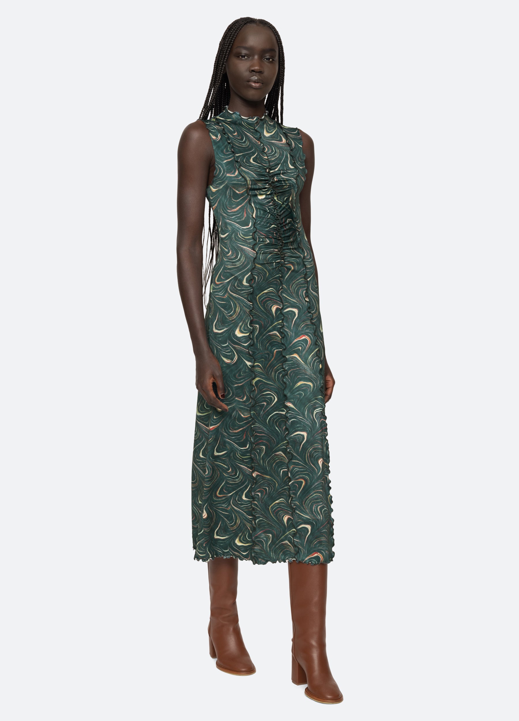 chinese dress ladies Jluxlabel Women's Sanibel Ruched Maxi Knit Dress