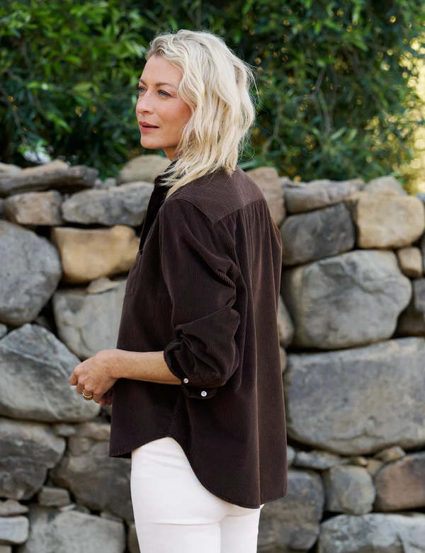 トップス Frank&Eileen for RHC Corduroy Shirts Frank & Eileen Relaxed Corduroy Button Up Shirt - Espresso