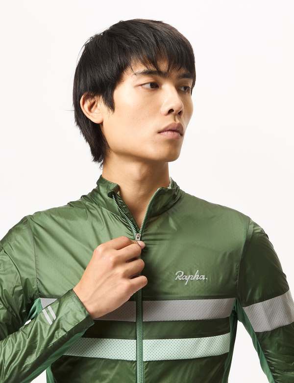 Rapha Brevet Insulated Jacket - Dark Green/Pale Green | Garmentory