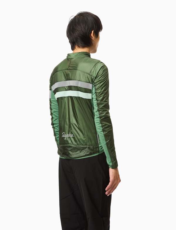 Rapha Brevet Insulated Jacket - Dark Green/Pale Green | Garmentory