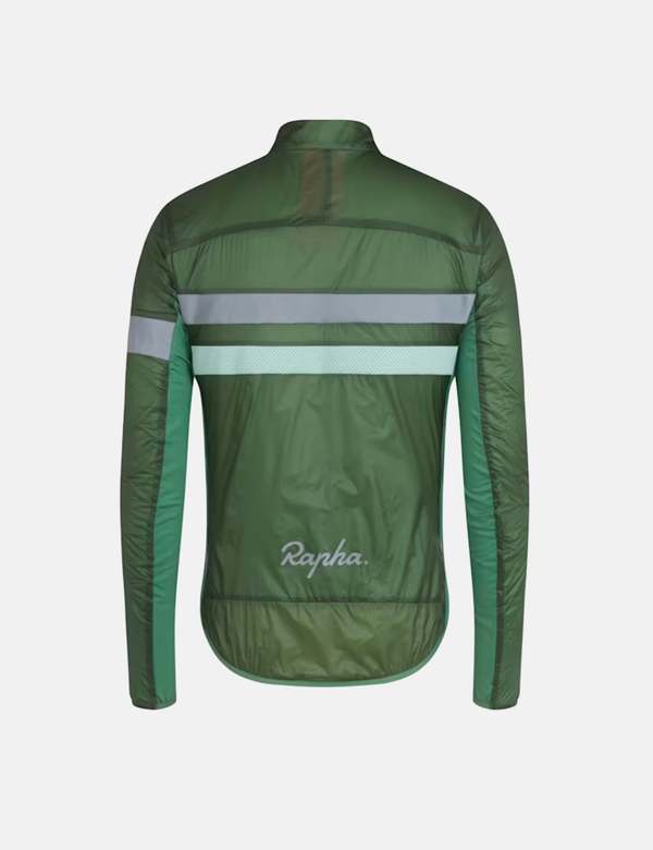 Rapha Brevet Insulated Jacket - Dark Green/Pale Green | Garmentory