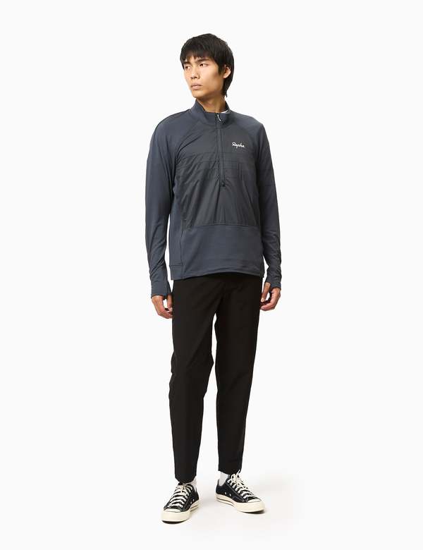 Rapha Explore Zip Neck Pullover - Ink Blue | Garmentory