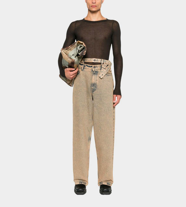 Y/project Multi Waistband Jeans - Beige Y/project Multi Waistband Jeans - Beige