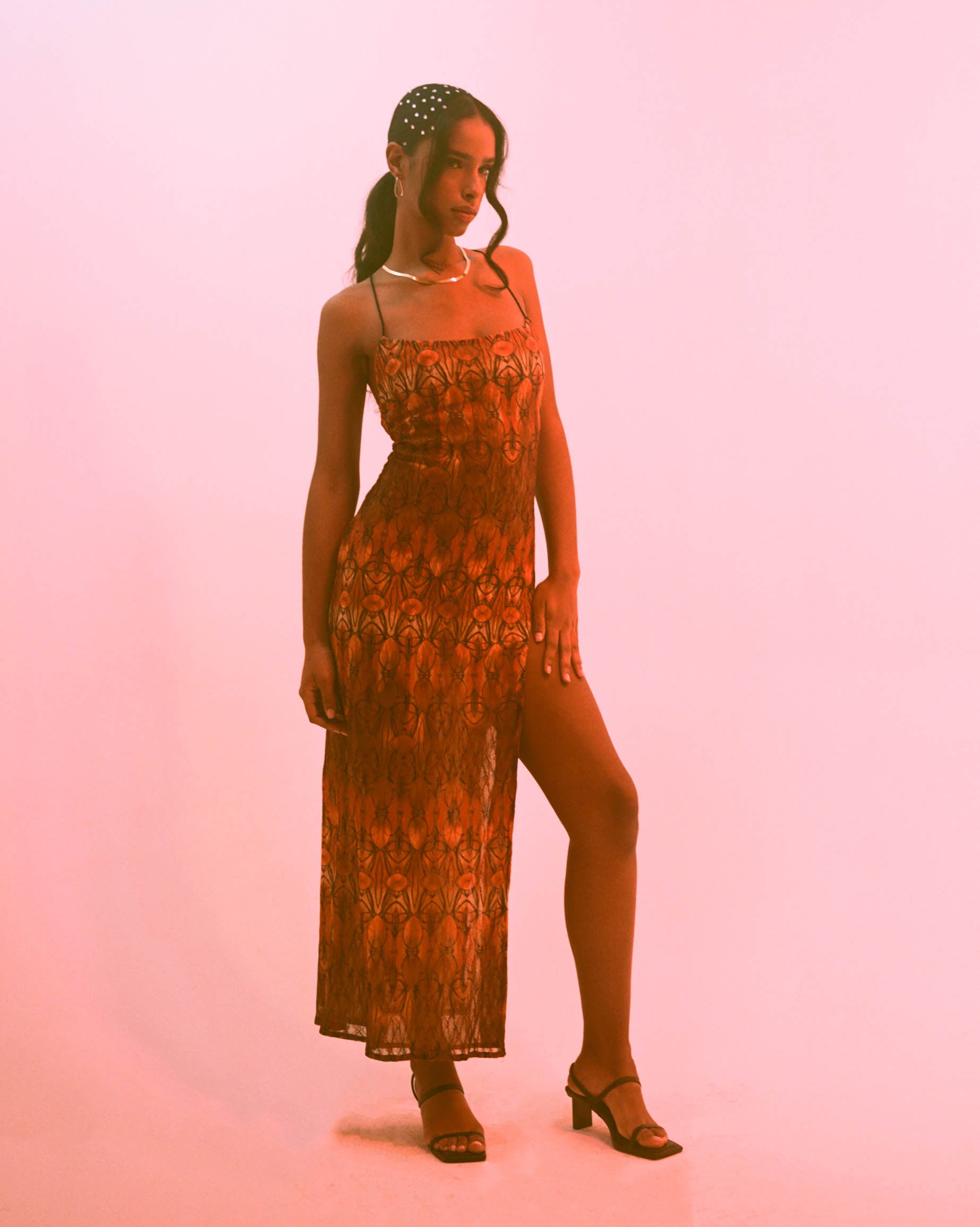 Danielle Laraque Drusilla Stretch Lace Maxi Dress | Garmentory