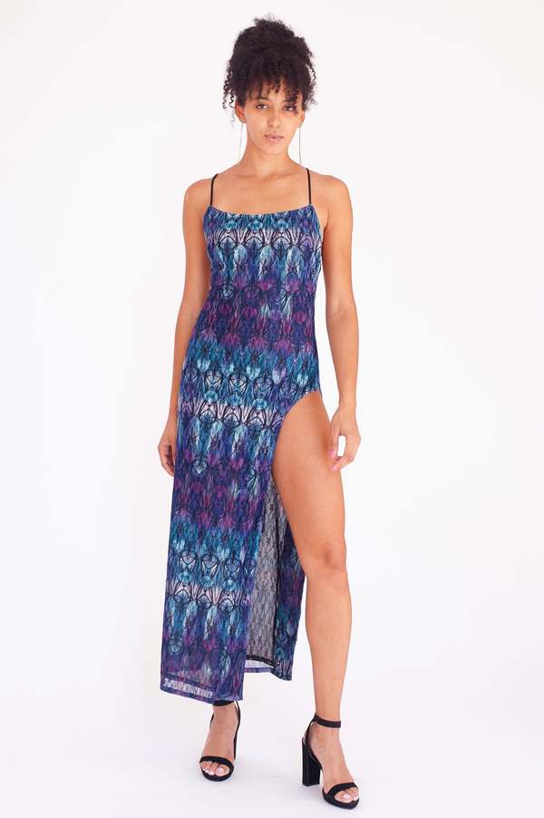 Danielle Laraque Drusilla Stretch Lace Maxi Dress | Garmentory