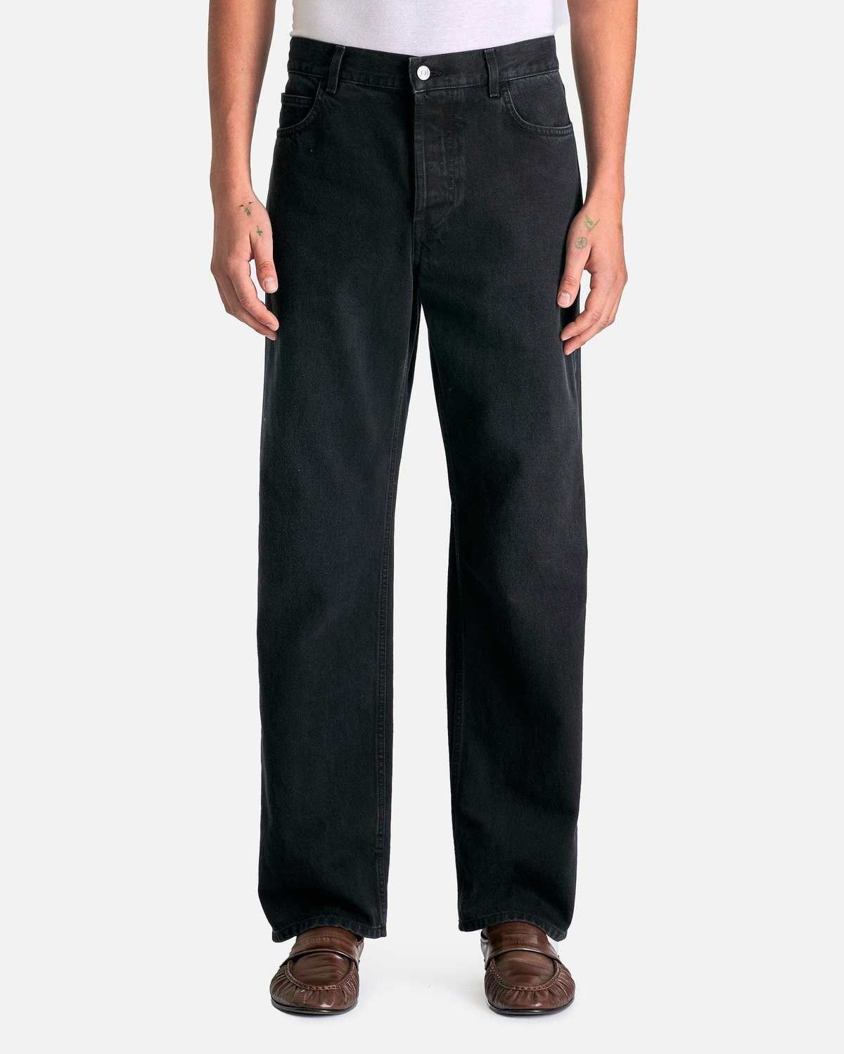 The Row Ross Jean - Black | Garmentory