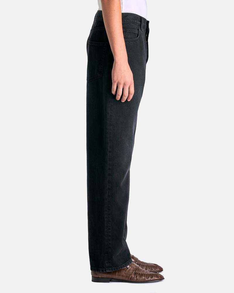 極美品 THE ROW Ross Jean ストレートデニム Ross straight jeans in black - The Row | Mytheresa