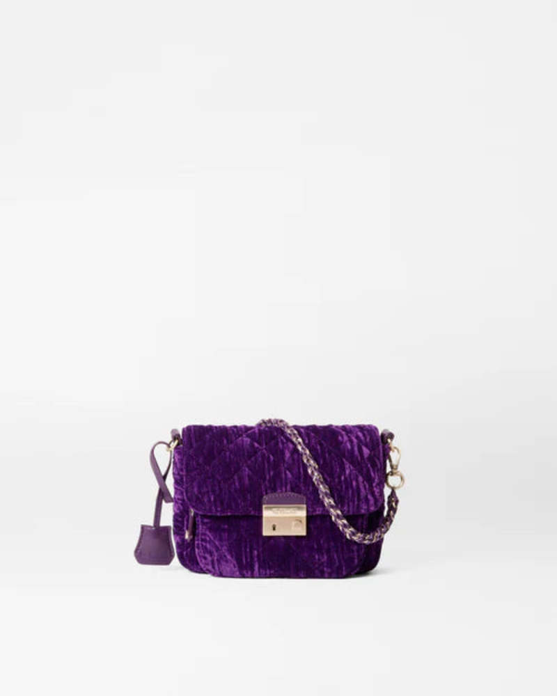 MZ Wallace Small Crosby Lock Crossbody - Velvet Amethyst | Garmentory