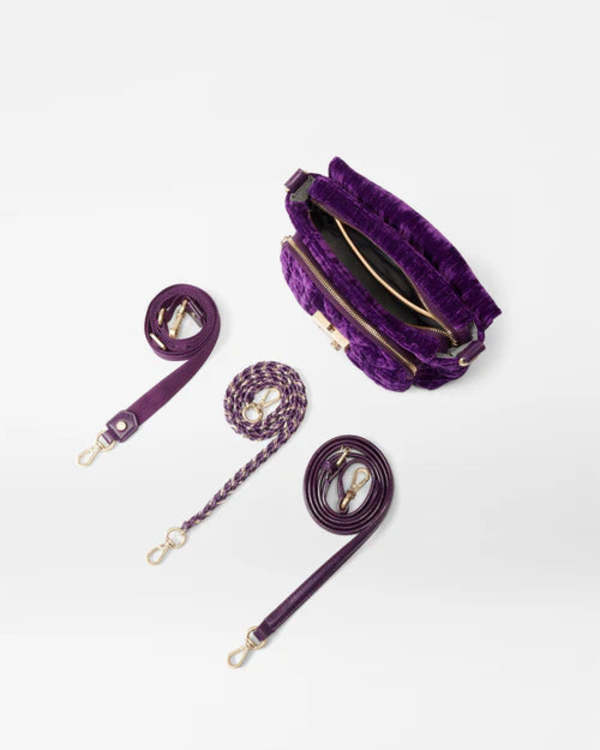 MZ Wallace Small Crosby Lock Crossbody - Velvet Amethyst | Garmentory