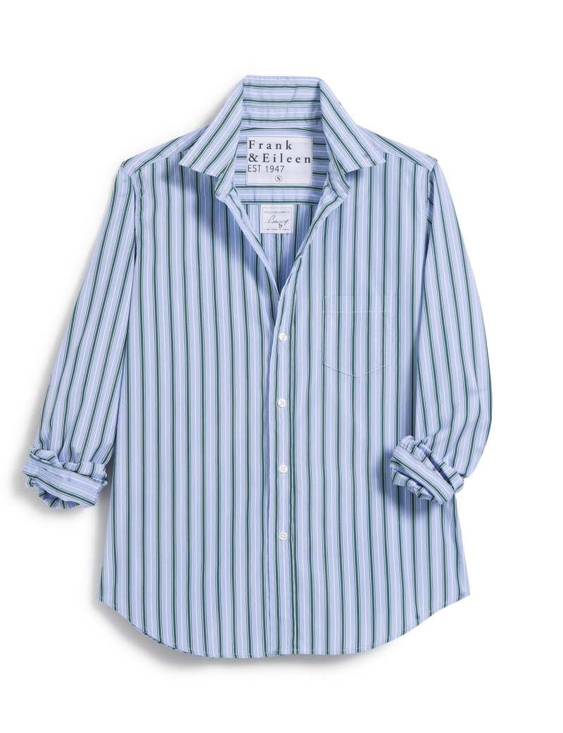 Frank&Eileen - Frank&Eileen ストライプシャツ　BARRY Frank & Eileen Barry Tailored Button-Up - Blue/Green Multi