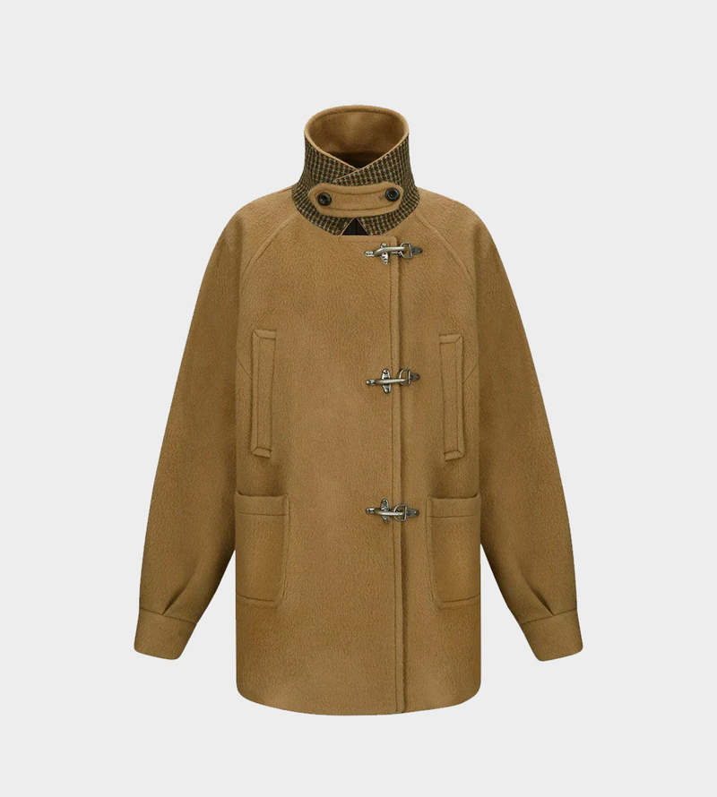 【ANDERSSON BELL】OVERSIZED PEA COAT ANDERSSON BELL Oversized Pea Coat - Brown | Garmentory