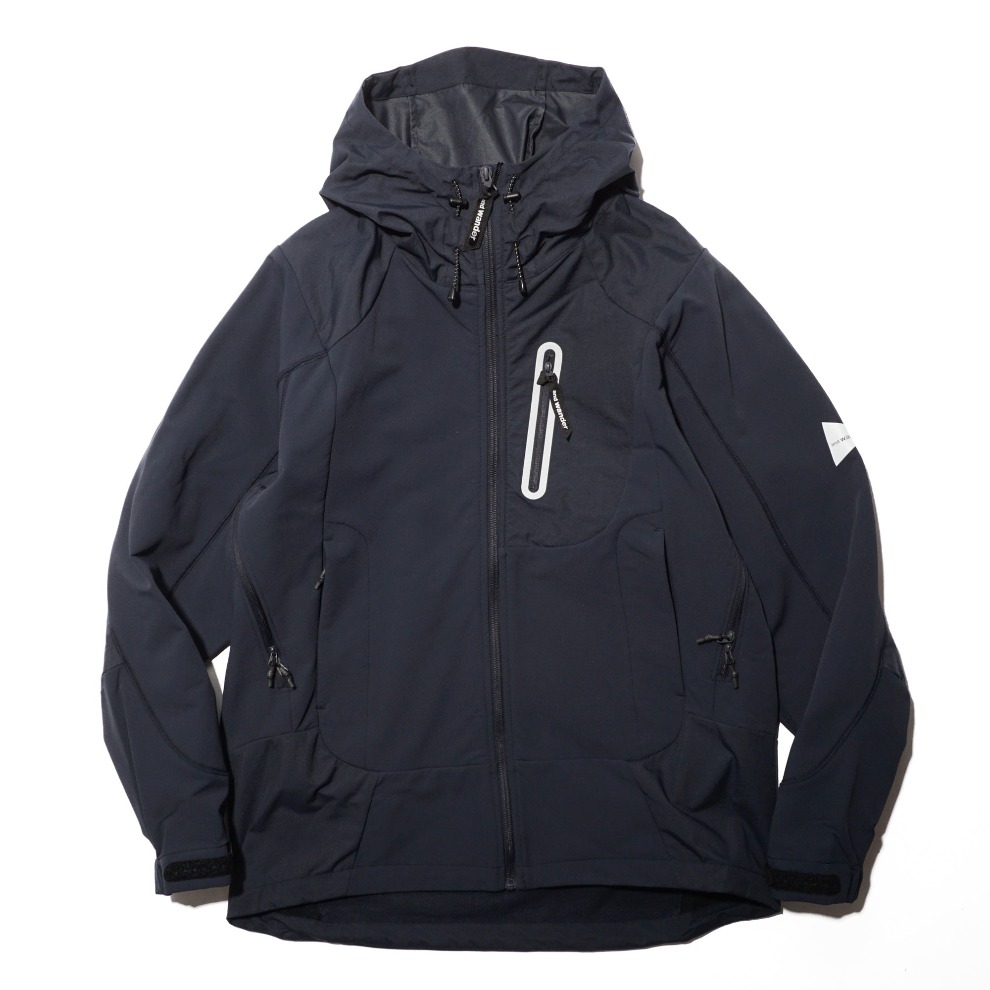 And Wander Stretch Shell Jacket - Navy | Garmentory