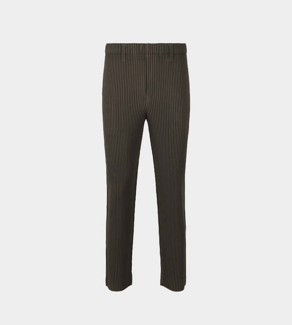 Issey Miyake Wool-like Pleated Pants - Chocolate