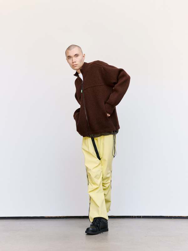 GR10K Felted Knit Jacket - Rusty Brown | Garmentory