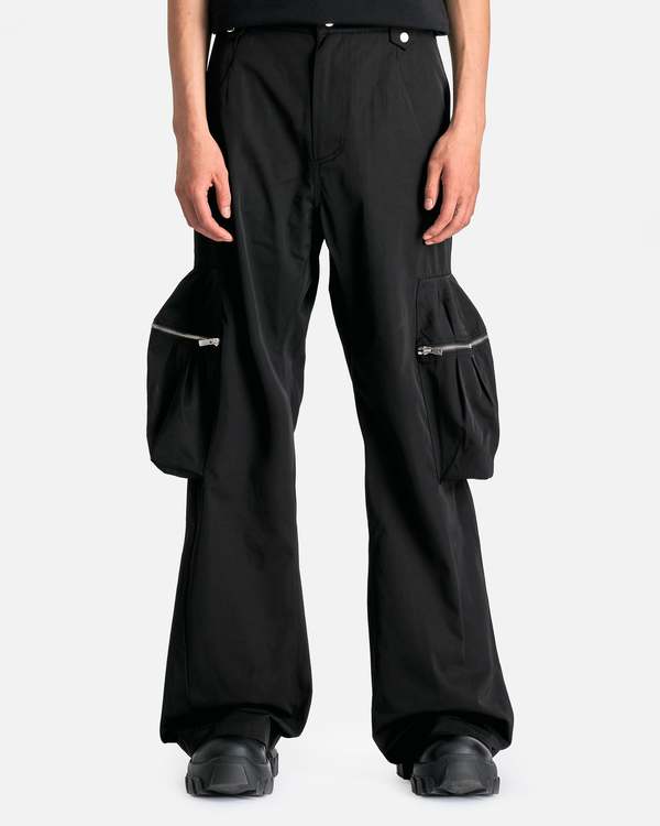 パンツ FFFPOSTALSERVICE Flare Cargo Black 32 FFFPOSTALSERVICE Flare Cargos V4 - Black | Garmentory