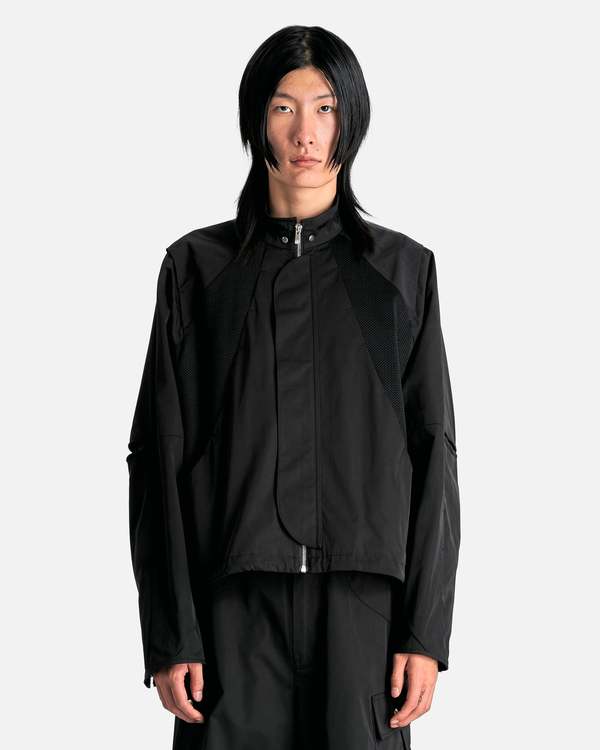FFFPOSTALSERVICE Parachute Hooded Jacket V2 - Black | Garmentory
