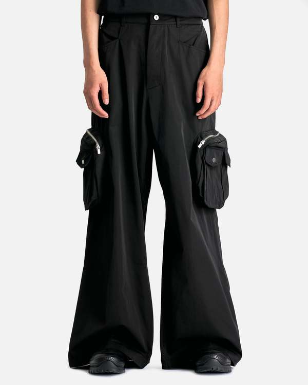 パンツ FFFPOSTALSERVICE Zip Trouser Black 32 3-Way Zip Cargo Trousers in Black – SVRN