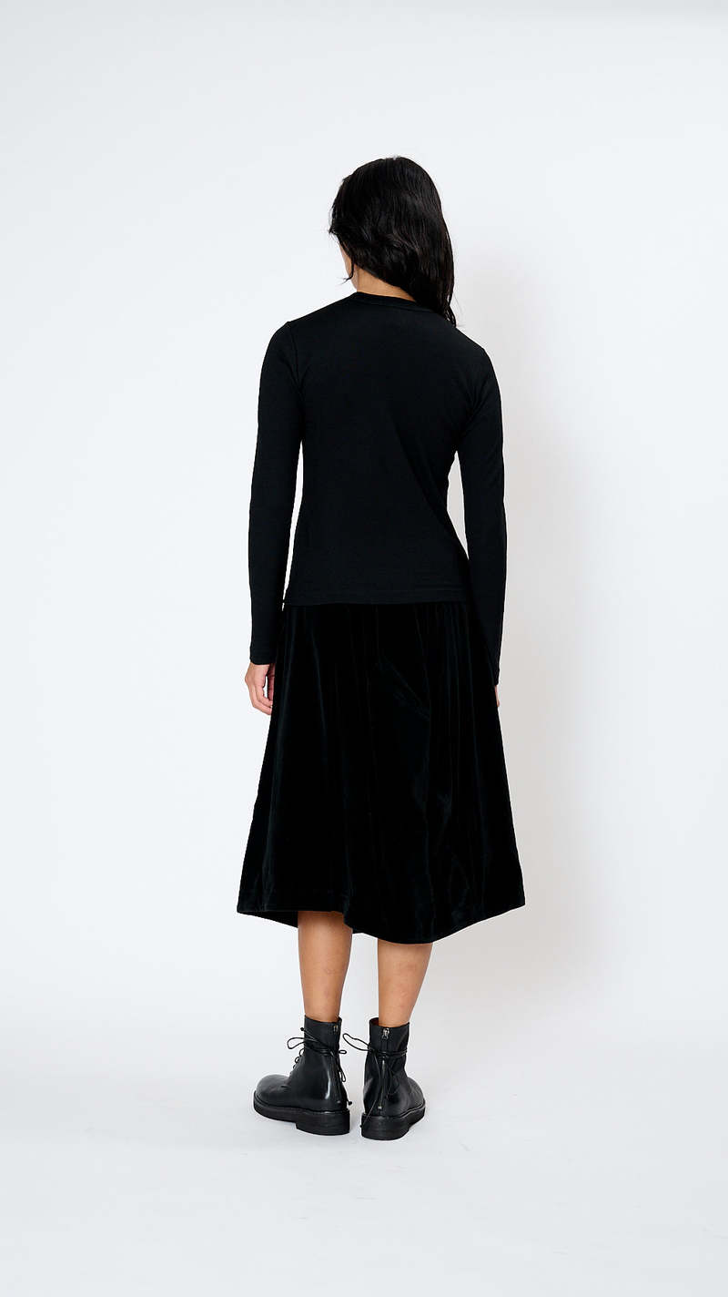 トップス noir kei ninomiya mesh long sleeve noir kei ninomiya COMME des GARCONS Long Sleeve Shirt Black