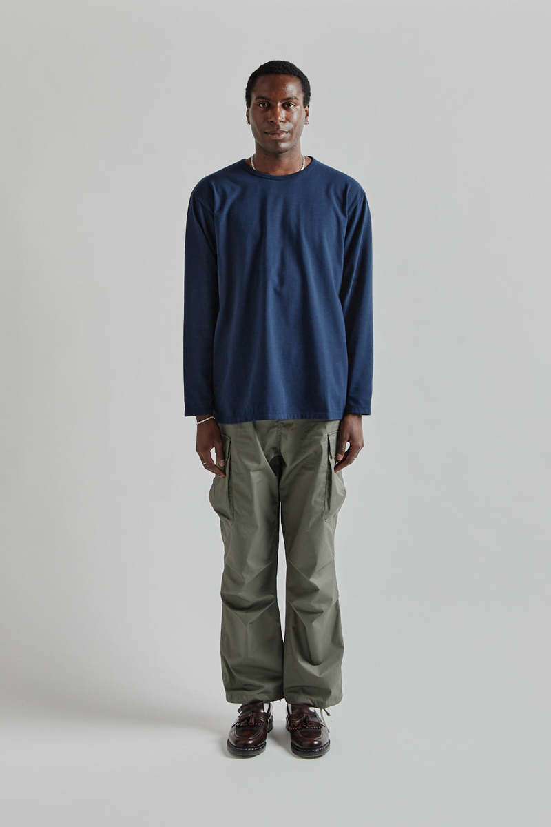 Nanamica COOLMAX Jersey L/S Tee - Navy