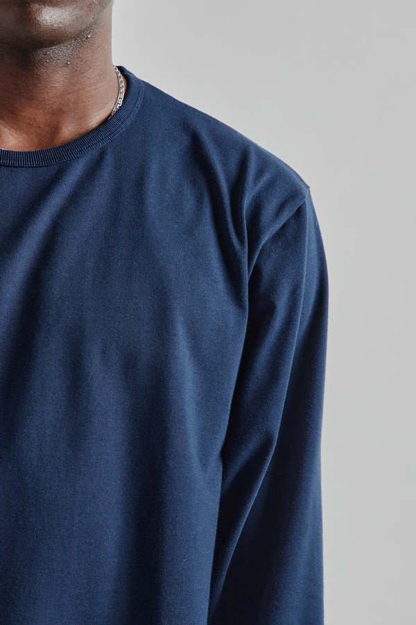 Nanamica COOLMAX Jersey L/S Tee - Navy