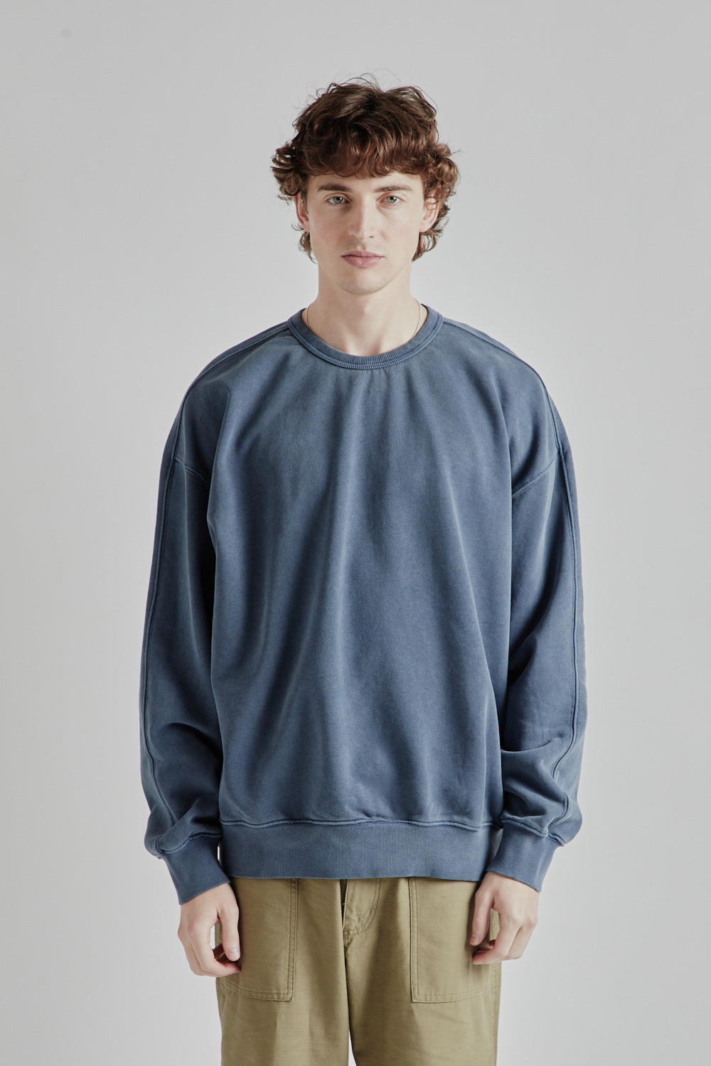 FRIZMWORKS OG Pigment Dyeing Sweatshirt - Blue | Garmentory